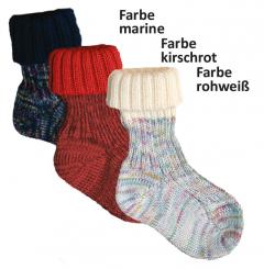 Baby-Stulpensöckchen 3er Pack | marine meliert