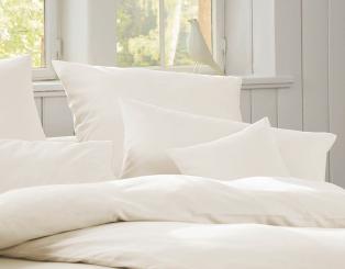 Bio-Satin-Bettwäsche natur 40/80 - 155/220cm