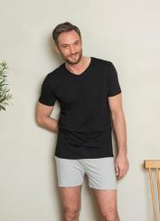 Herren T-Shirt Doppelpack M | schwarz