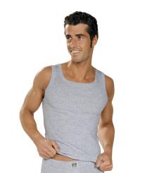 Herren-Achselhemd 6 | kieselmeliert