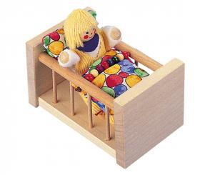Puppenhaus Babybett 