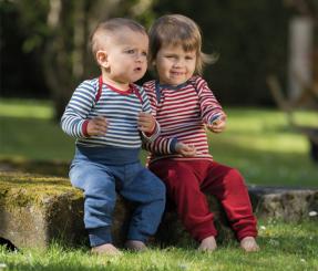 Baby Nabelbundhose von Engel 62/68 | blau melange