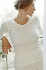 Damen-Hemd mit langem Arm 36/38 | schwarz