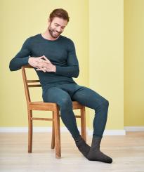 Herren-Hemd mit langem Arm 5 | schwarz