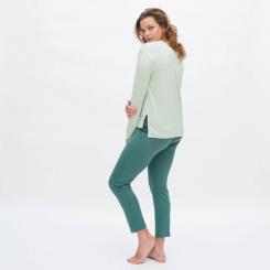 Damen-Schlafhose L | hellgrün