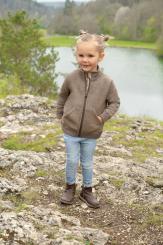 Kinderjacke, dickes Schurwoll-Fleece 