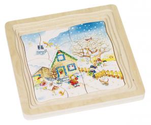 Schichtpuzzle "Jahreszeiten" 