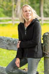 Damen-Jacke mit Kapuze 38/40 | enzian