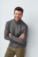 Herren-Rollkragen-Pullover XL | rosso