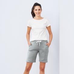 Damen Jogging Short von Living Crafts L | grau