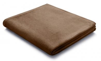 Heim-, Sofadecke "Velours" schoko