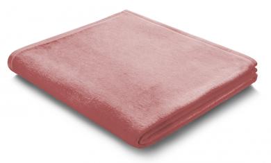 Heim-, Sofadecke "Velours" schiefer