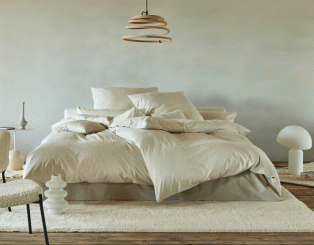 Bettwäsche "Chambray uni" 40/80 - 155/220cm | rauchquarz