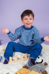 Kinder-Pyjama 140 | marine uni