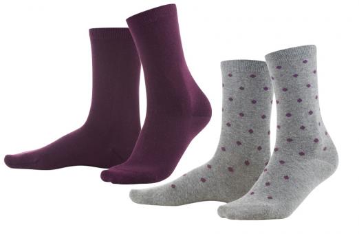 Damen-Socke im Doppelpack 35-38