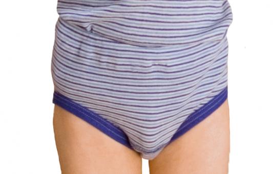 Kinder-Slip, ohne Eingriff 152 | blau geringelt