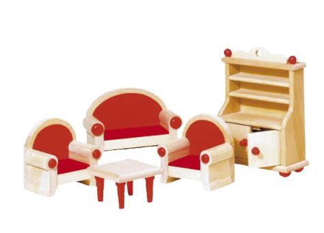 Puppenhaus-Wohnzimmer "Landhaus" 