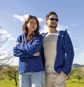 Herren-Jacke mit Kapuze 46/48 | enzian