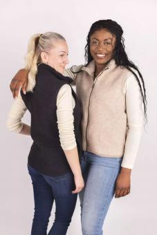 Damen-Weste 38/40 | sand melange