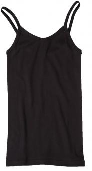 Damen-Spaghetti-Trägerhemd M | schwarz