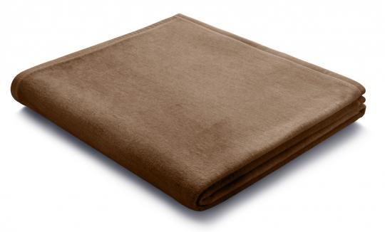 Heim-, Sofadecke "Velours" schoko