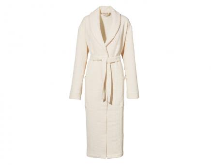 Waffelpikee Bademantel natur | L